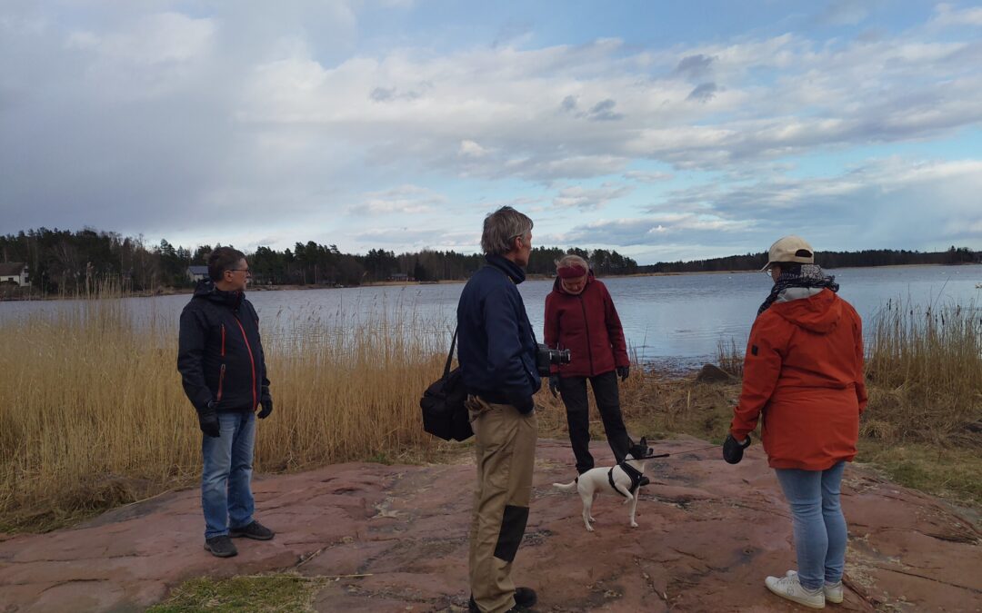 Lähiluontoretkellä Lammassaaressa 22.4.